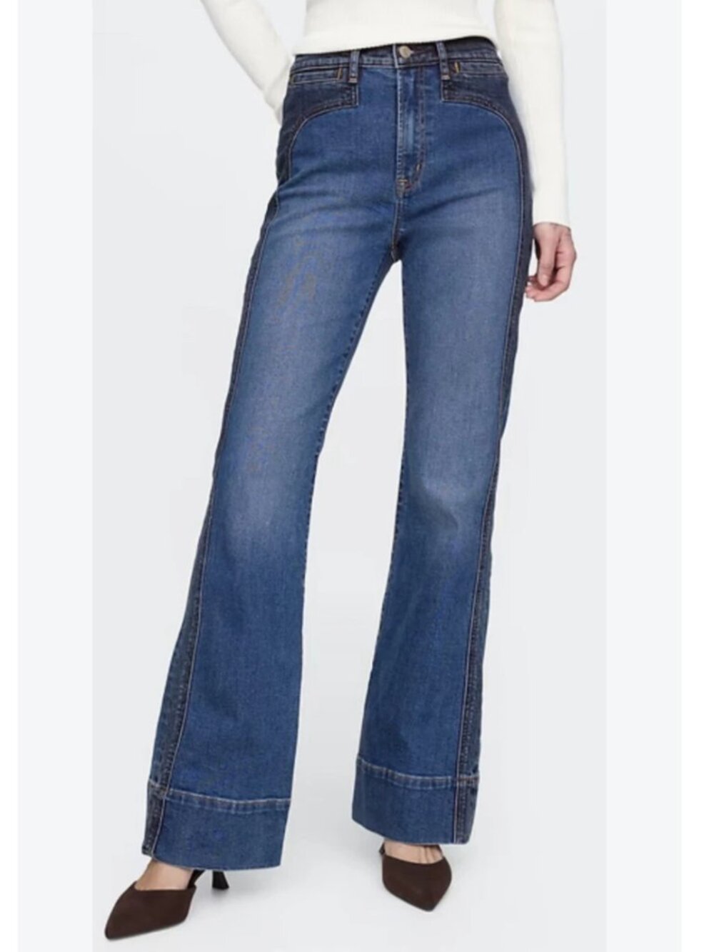 New Gap 70s Flare jeans medium indigo size 26, 2 regular